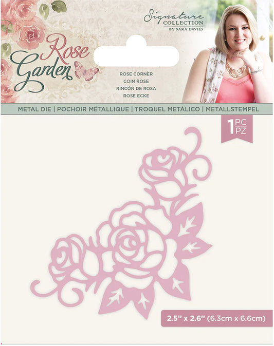 Sara Signature Rose Garden Metal Die - Rose Corner