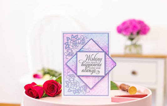 Sara Signature Rose Garden Metal Die - Rose Corner