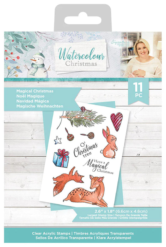 Sara Signature Watercolour Christmas Acrylic Stamp Set - Magical Christmas