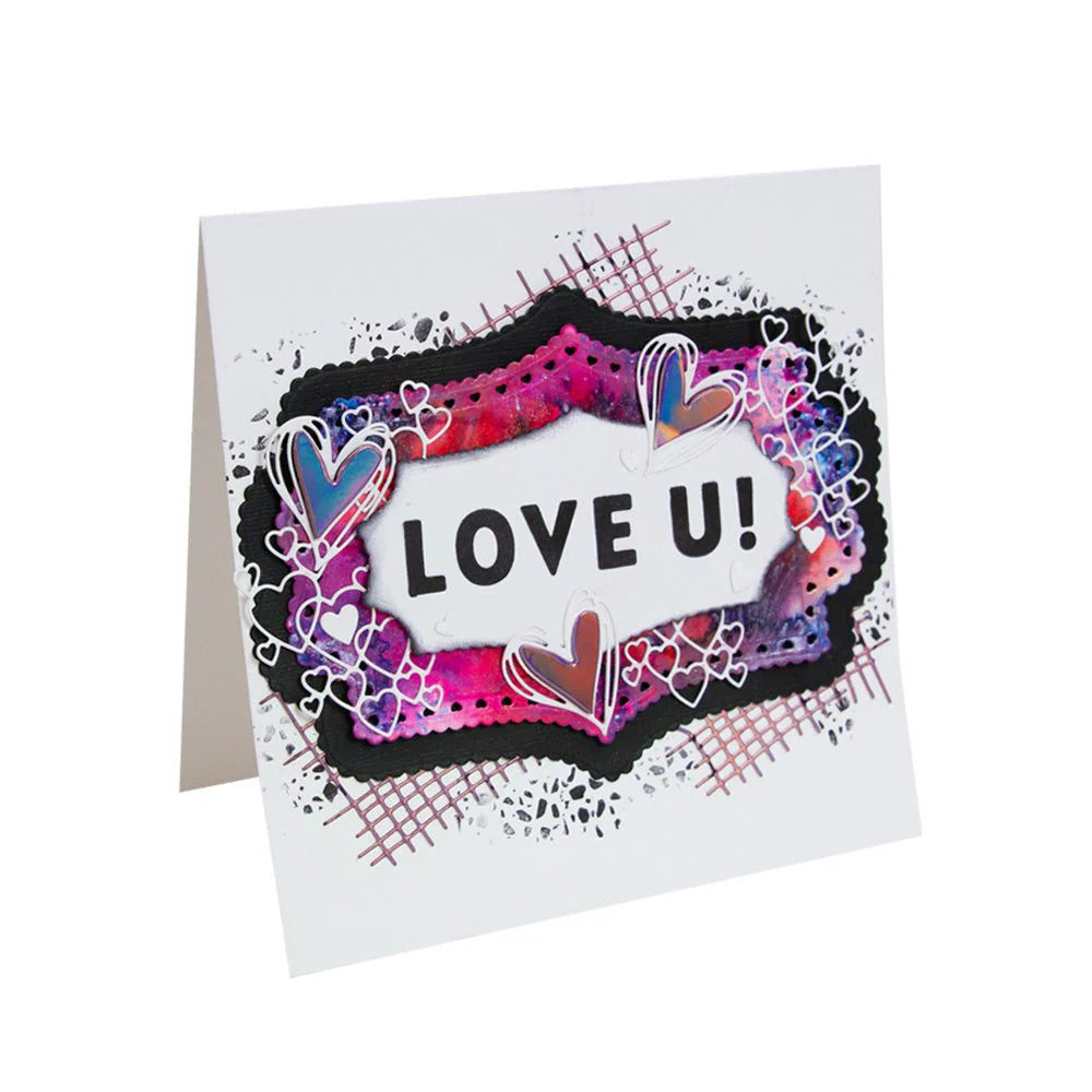 Distressed Strips 6"x8"/A5 Stamp Set - 5593e