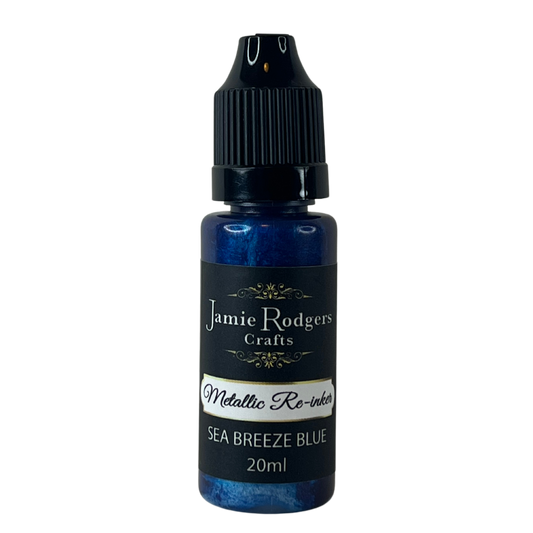 Jamie Rodgers Crafts - Metallic Re-Inkers - Sea Breeze Blue