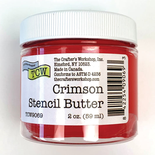 The Crafters Workshop (TCW) Stencil Butter 2 oz - Crimson