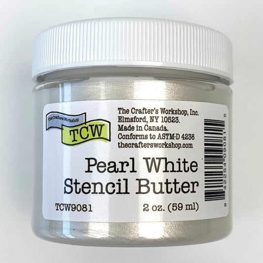 The Crafters Workshop (TCW) Stencil Butter 2 oz - Pearl White
