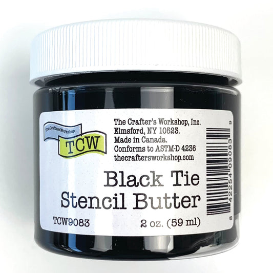 The Crafters Workshop (TCW) Stencil Butter 2 oz - Black Tie