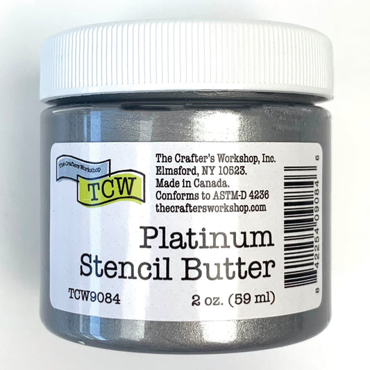 The Crafters Workshop (TCW) Stencil Butter 2 oz - Platinum