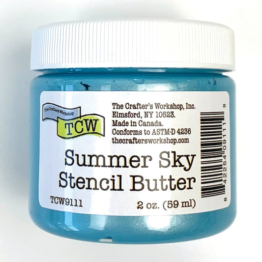The Crafters Workshop (TCW) Stencil Butter 2 oz - Summer Sky