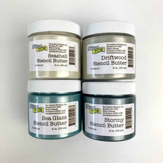 The Crafters Workshop (TCW) Stencil Butter 4-pack Beach House