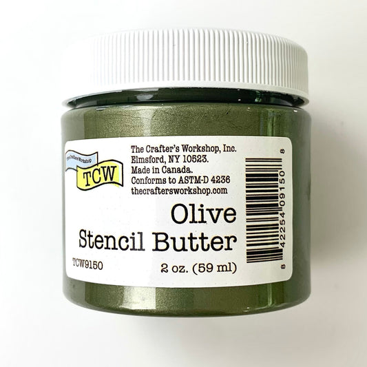 The Crafters Workshop (TCW) Stencil Butter 2 oz - Olive