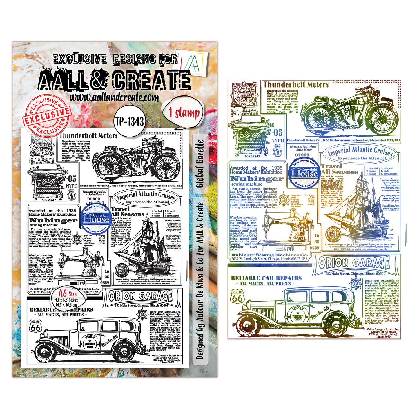 AALL and Create - A6 - Stamp Sets - Global Gazette