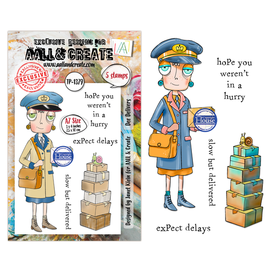 AALL and Create - A7 - Stamp Sets - Dee Delivers