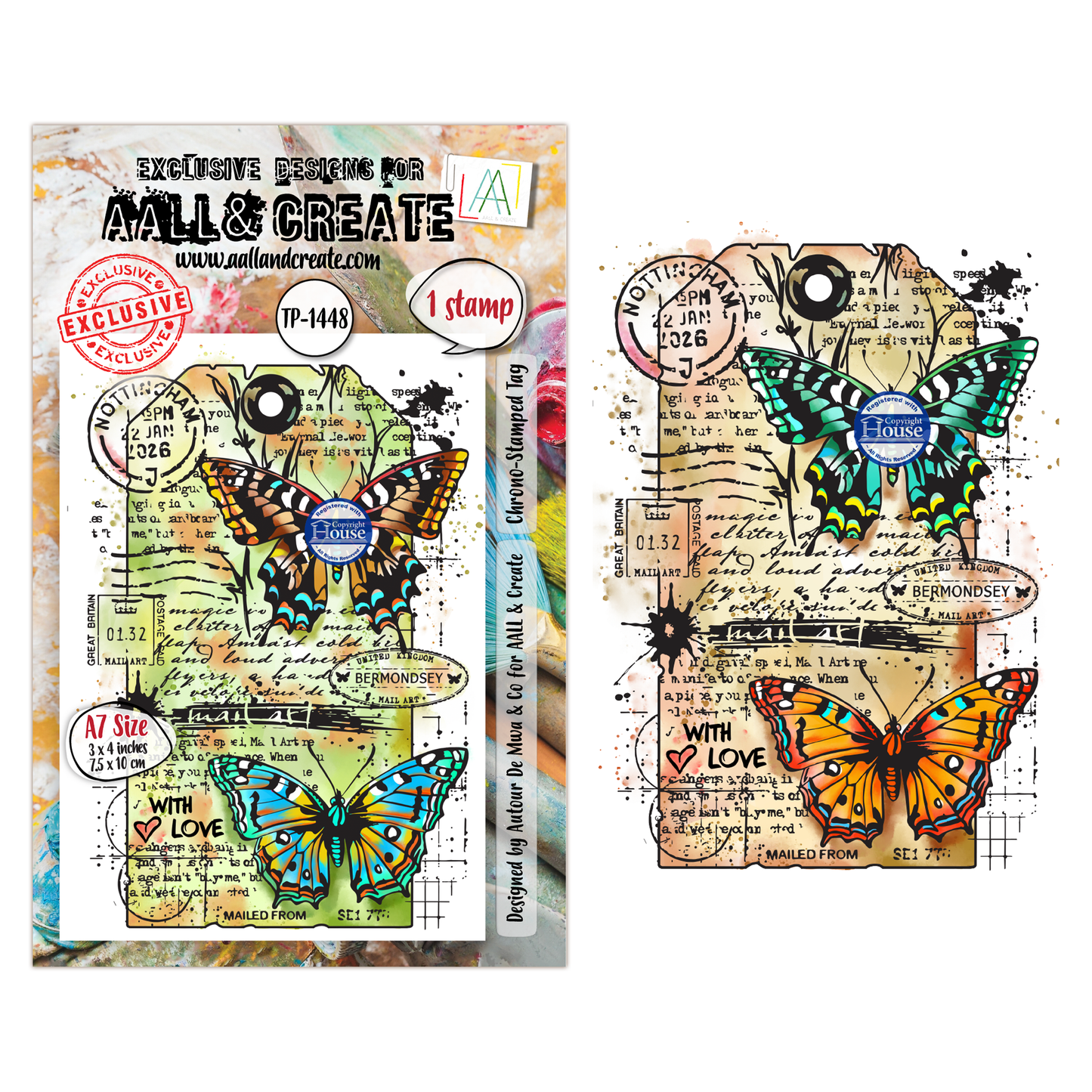 AALL and Create - A7 - Stamp Sets - Chrono-Stamped Tag