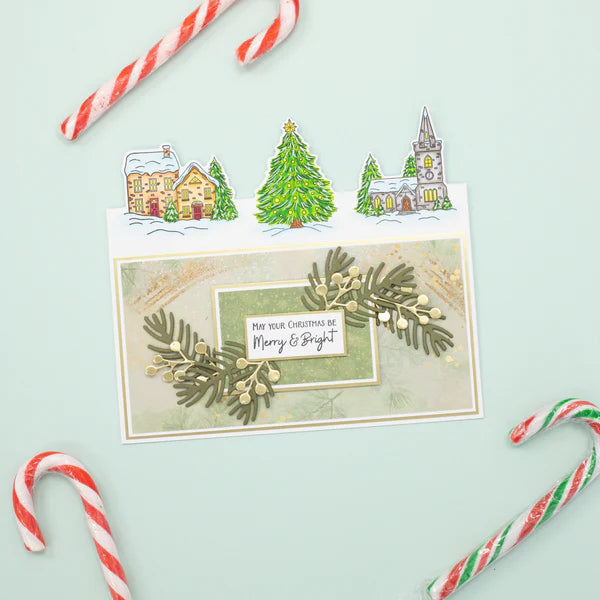 Crafters Companion Stamp and Die - Home for Christmas