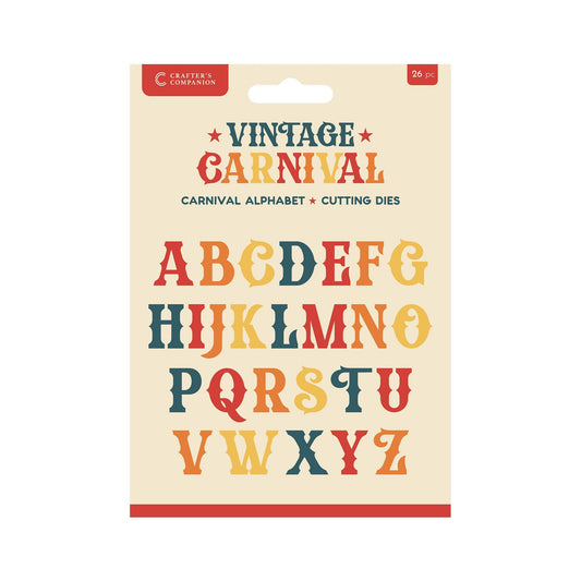 Vintage Carnival Metal Die Set - Carnival Alphabet