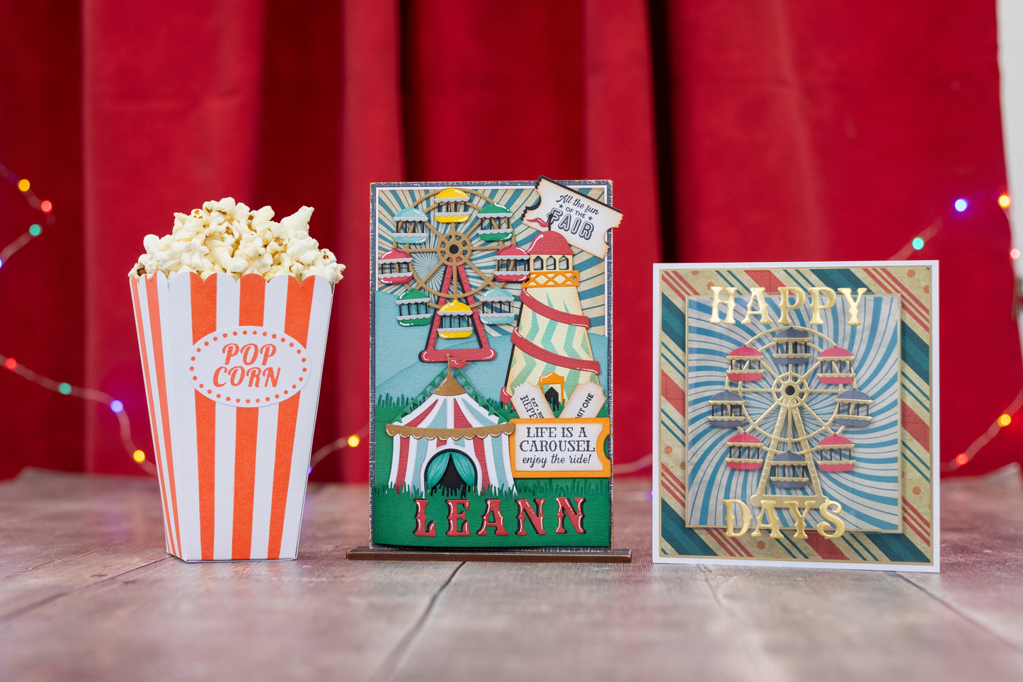 Vintage Carnival Metal Die & Stencil Set - Helter Skelter