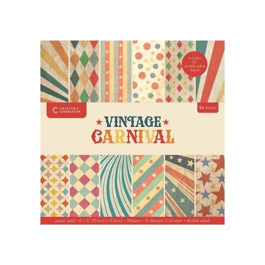Vintage Carnival 6” x 6” Paper Pad