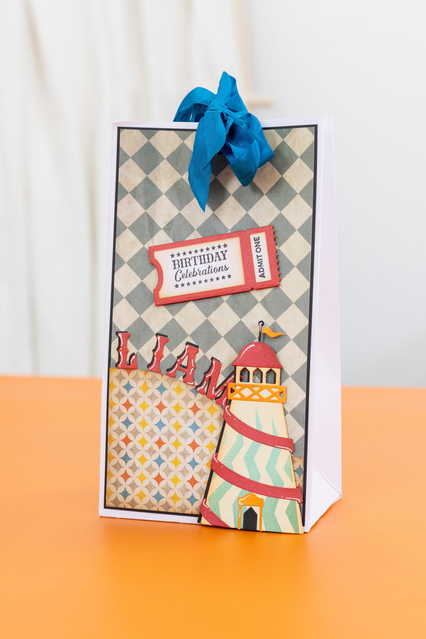 Vintage Carnival Stamp & Die - Ticket Fun