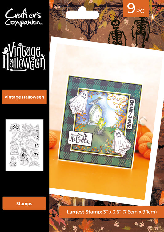 Vintage Halloween Clear Acrylic Stamps - Vintage Halloween