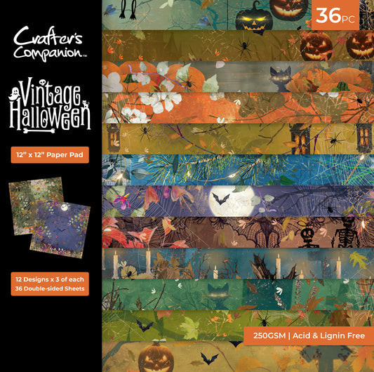 Vintage Halloween Paper Pad - 12" x 12"