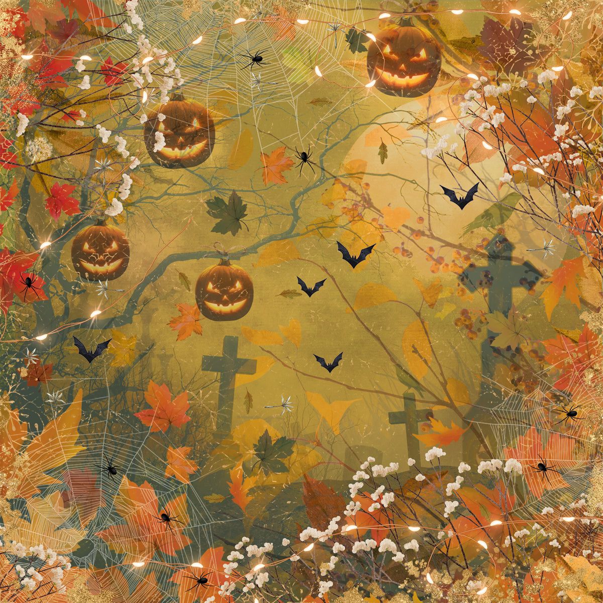 Vintage Halloween Paper Pad - 6" x 6"