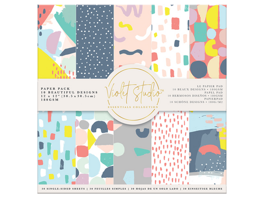 Violet Studio - 12x12" Paper Pack - Abstract