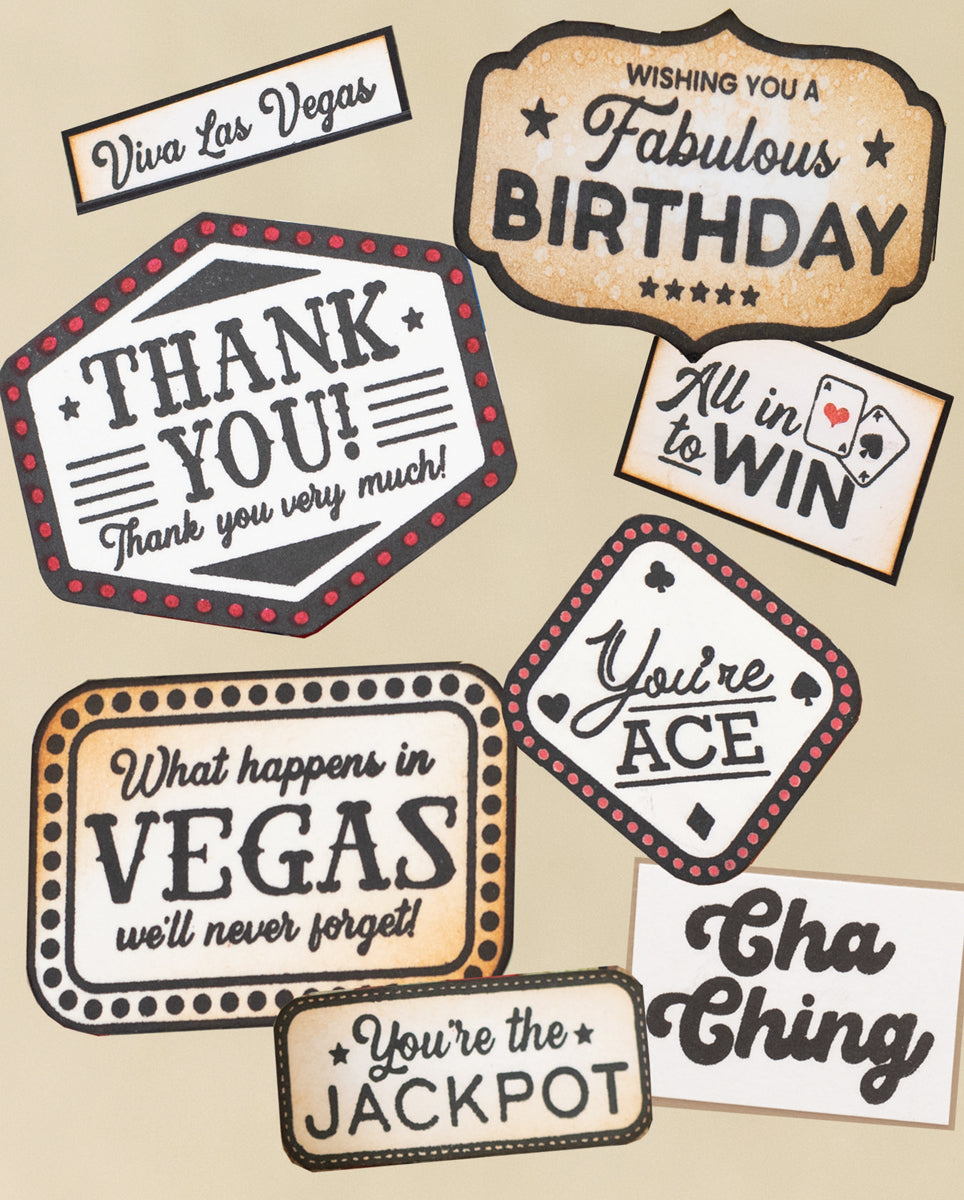 Vintage Vegas Clear Acrylic Stamp - You’re the Jackpot