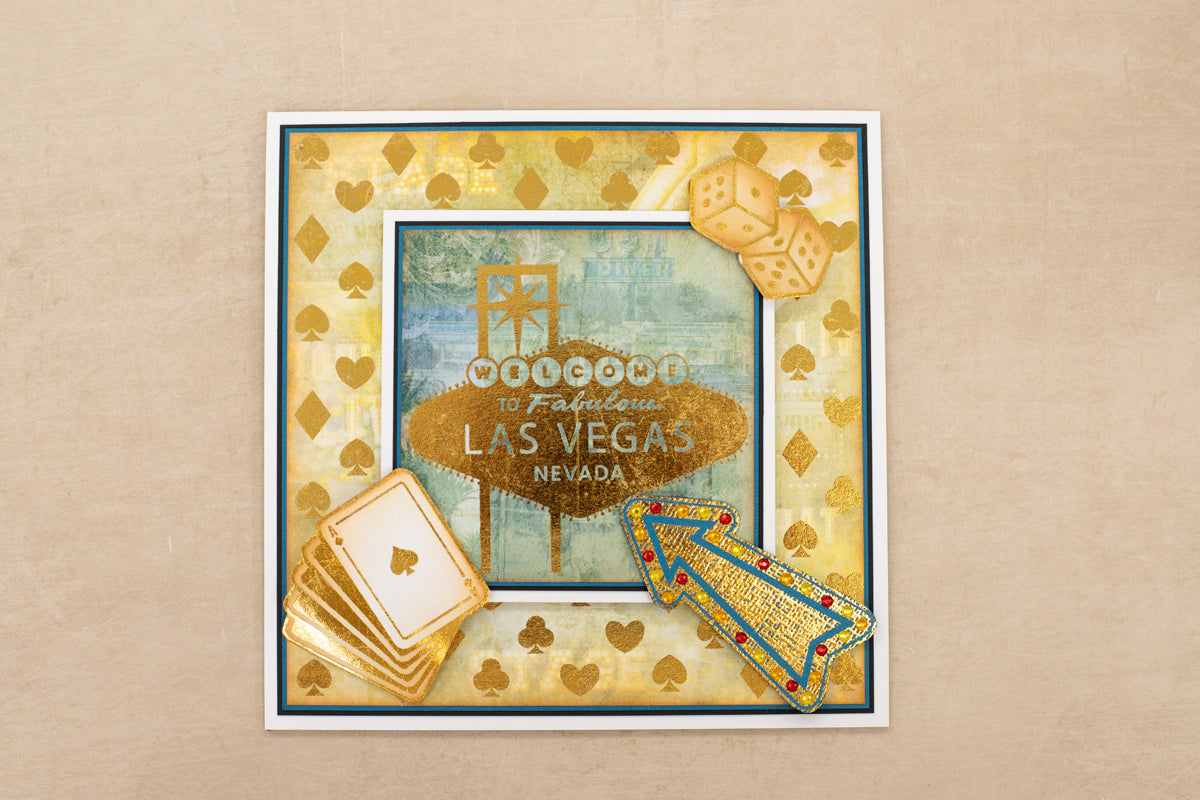 Vintage Vegas 6”x6” Foil Transfers