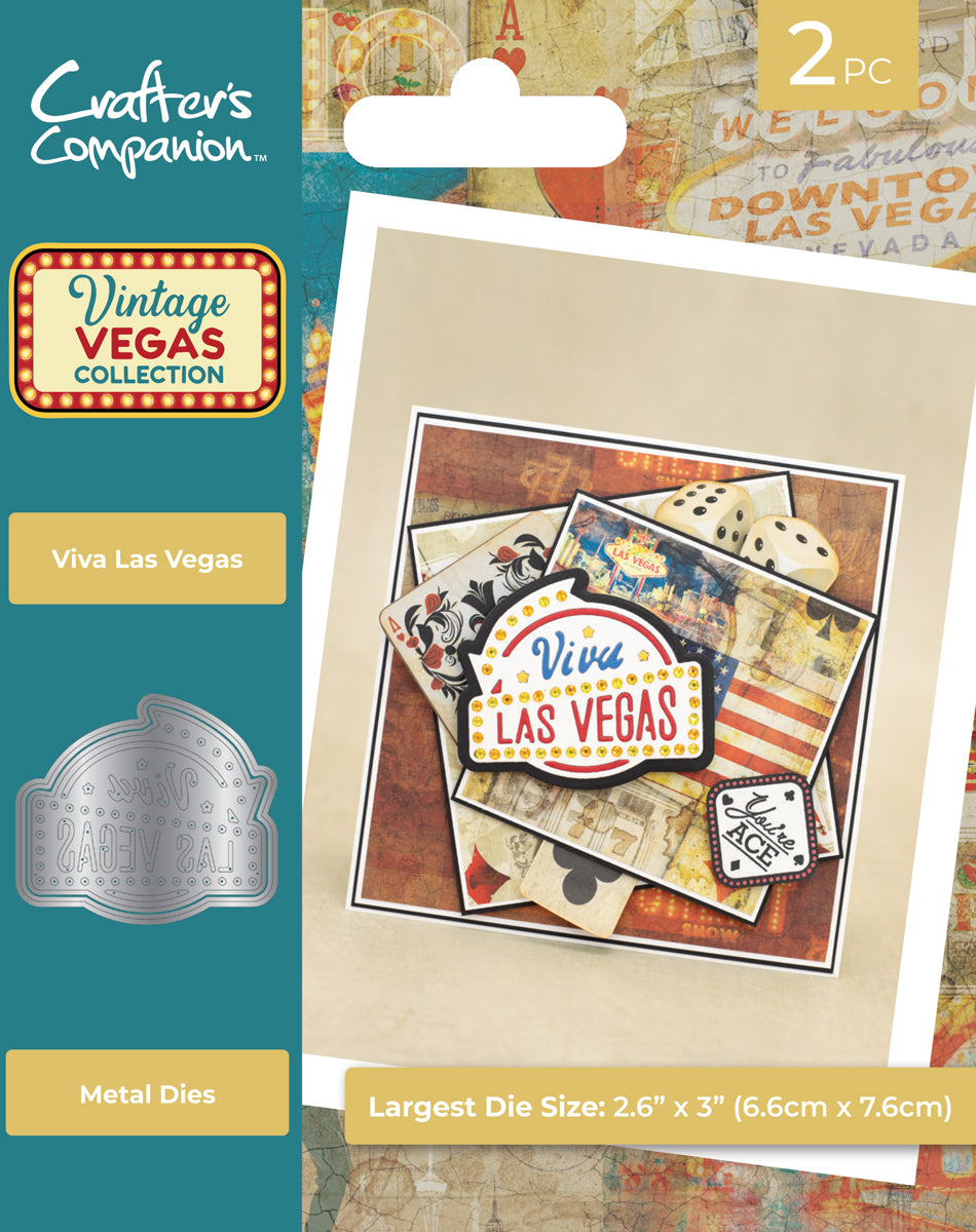 Vintage Vegas Metal Die - Viva Las Vegas