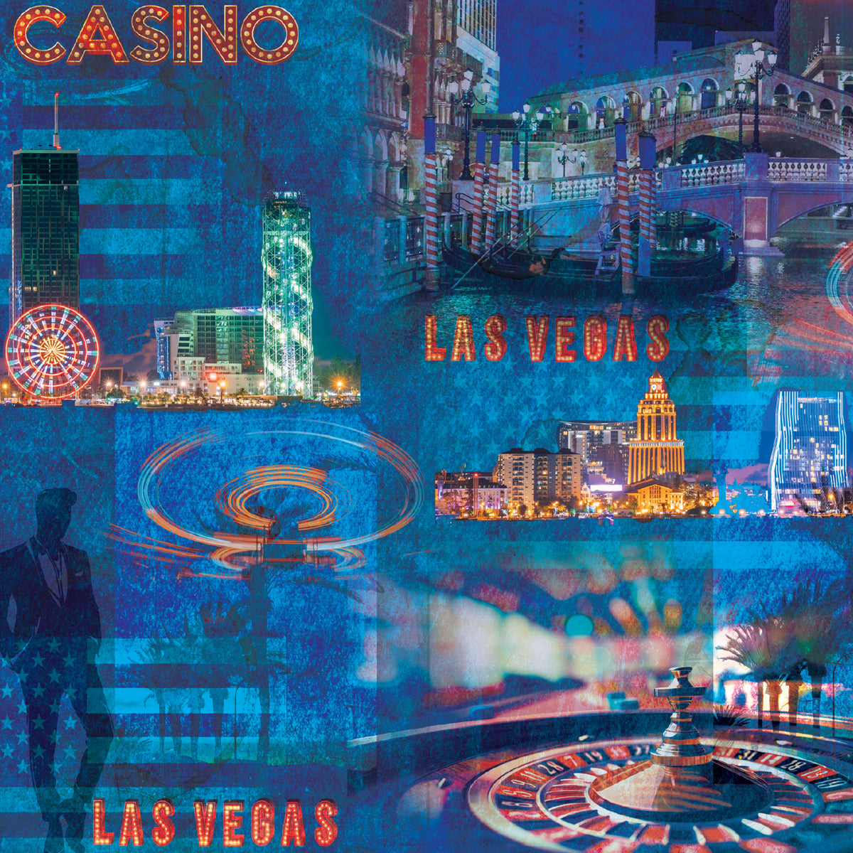 Vintage Vegas 12”x12” Paper Pad