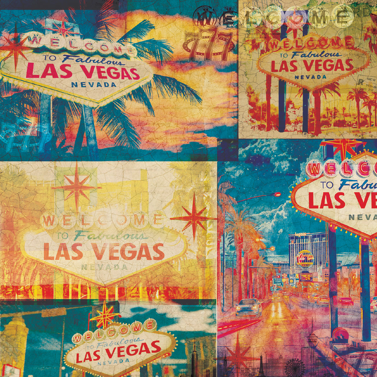 Vintage Vegas 12”x12” Paper Pad