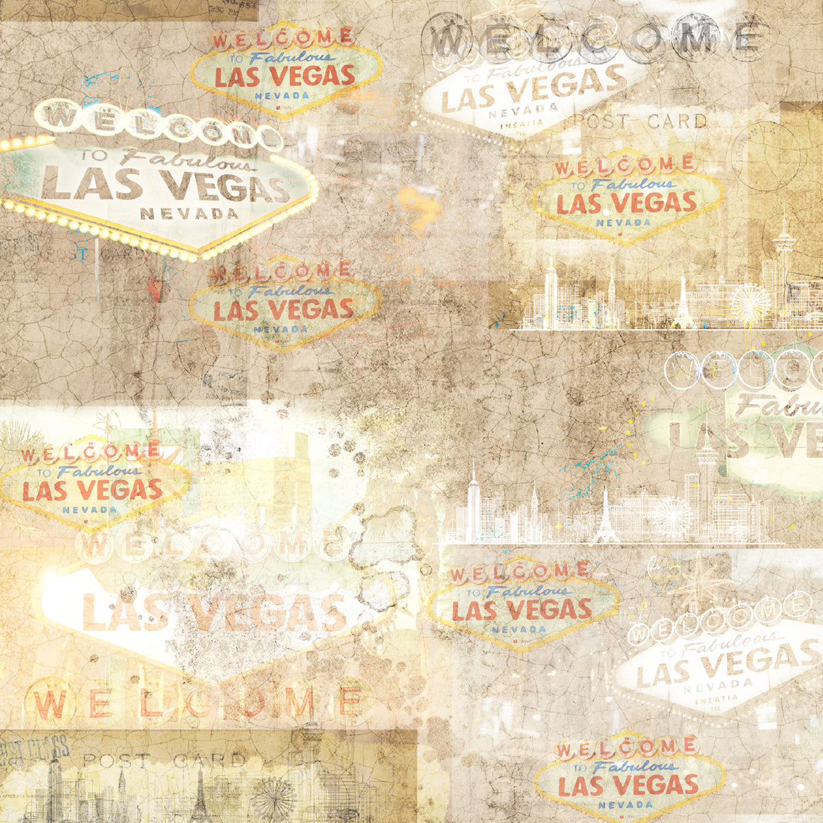 Vintage Vegas 12”x12” Paper Pad