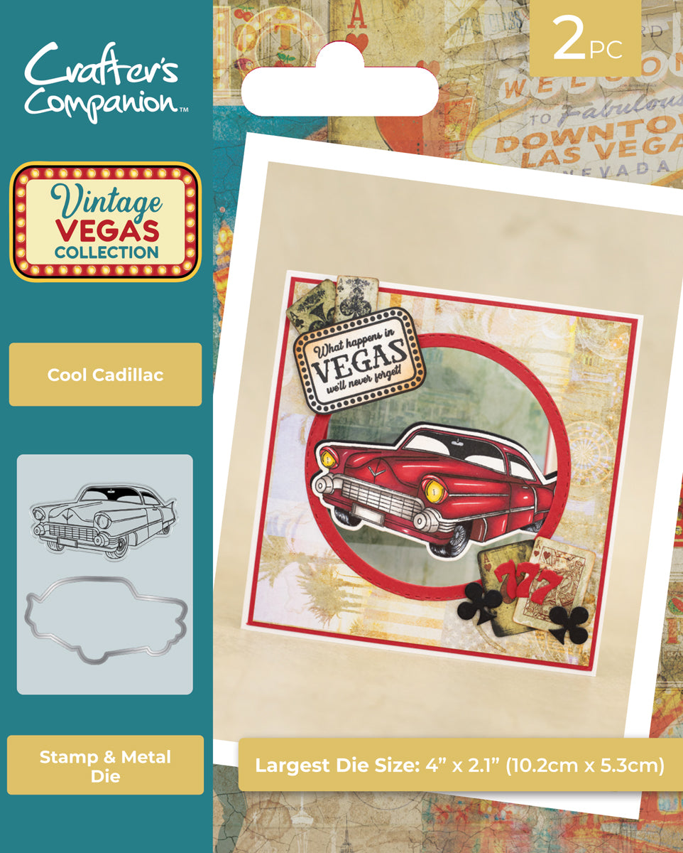 Vintage Vegas Stamp & Die - Cool Cadillac