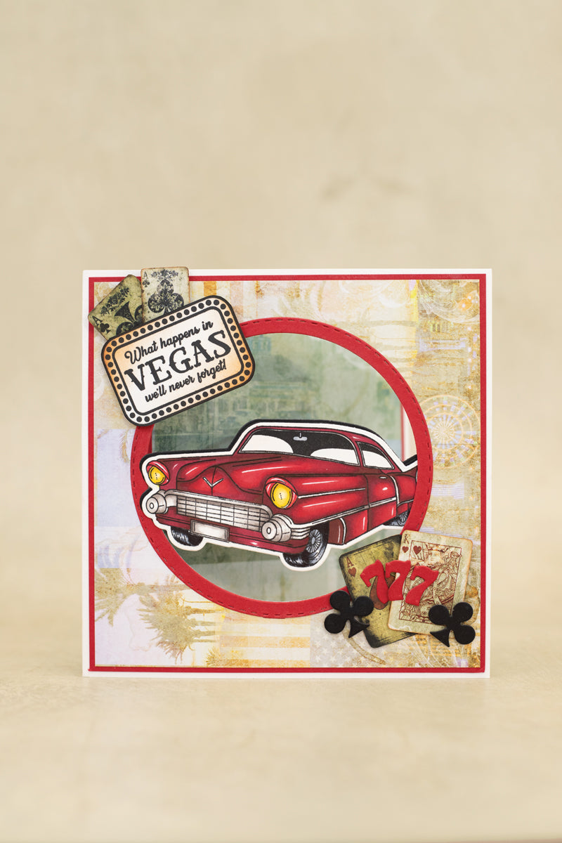 Vintage Vegas Stamp & Die - Cool Cadillac