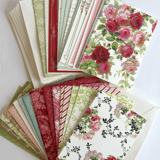 Valentine Perfect Pattern Cards and Envelopes