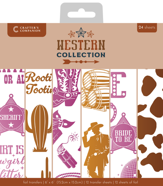 Western Collection 6”x6” Foil Transfers