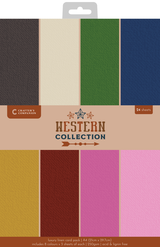 Western Collection Luxury Linen Card - A4