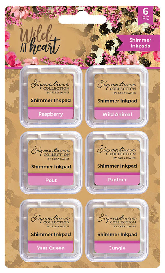 Sara Signature Wild at Heart Shimmer Inkpads 6 Piece