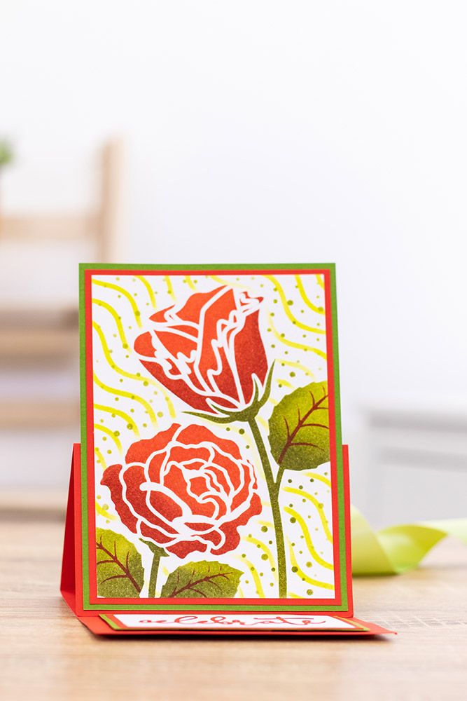 Crafters Companion Layering Stencils - Radiant Roses