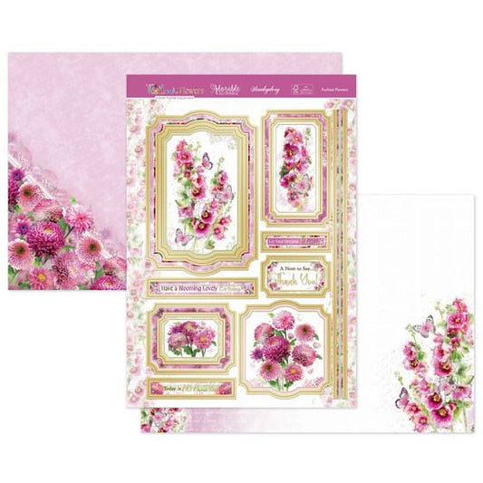 Fuchsia Flowers Luxury Topper Set Fuchsia Flowers Luxury Topper Set