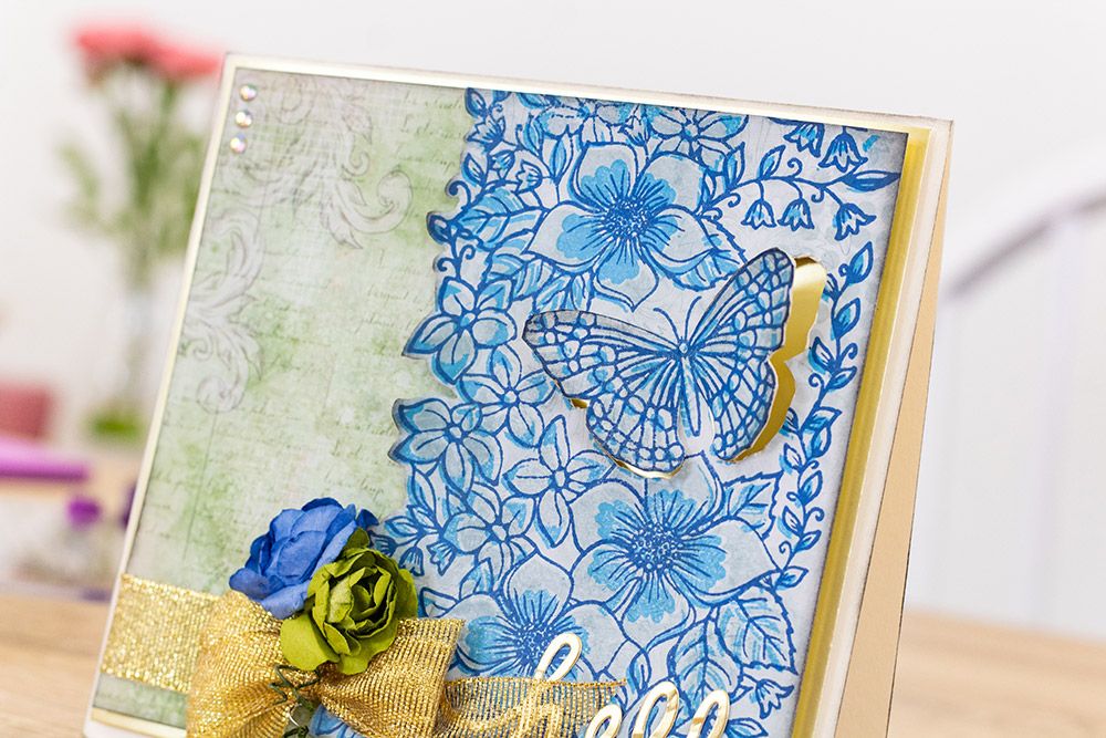 Crafters Companion Background Layering Stamps - Butterfly Bouquet
