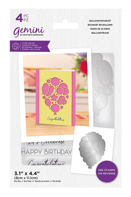 Gemini - Stamp & Die - Balloon Bouquet
