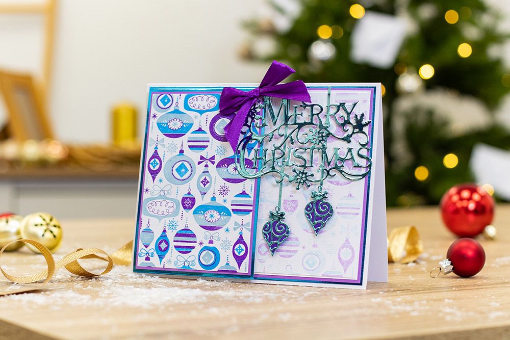 Crafters Companion Background Layering Stamps - Beautiful Baubles