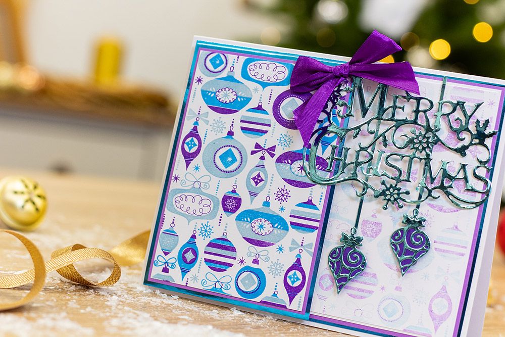 Crafters Companion Background Layering Stamps - Beautiful Baubles