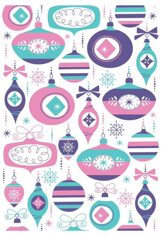 Crafters Companion Background Layering Stamps - Beautiful Baubles