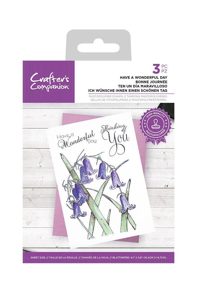 Crafters Companion Photopolymer Stamp - Have a Wonderful Day