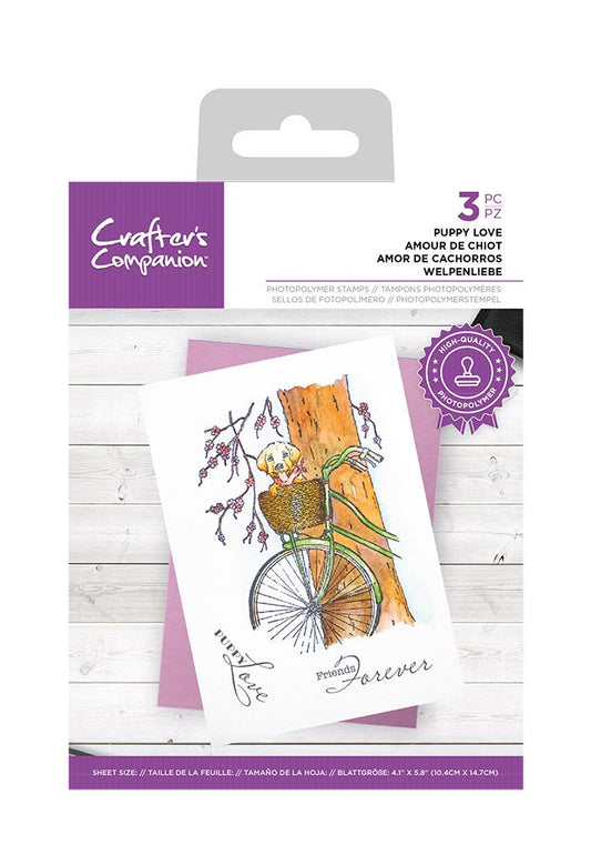 Crafters Companion Photopolymer Stamp - Puppy Love