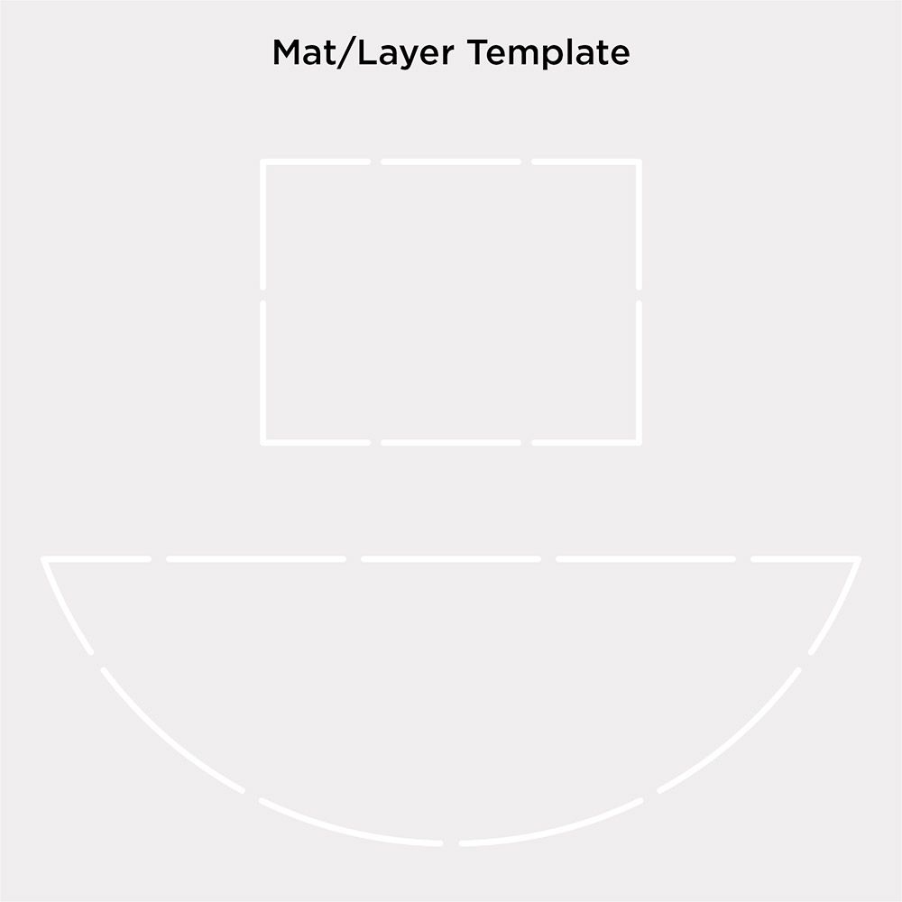 Crafters Companion Shaped Concept Card Bases & Envelopes - Step Rocker Card