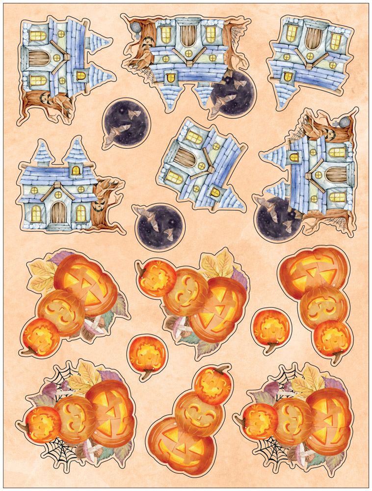 Crafters Companion 9" x 12" 3D Topper Pad - Trick or Treat