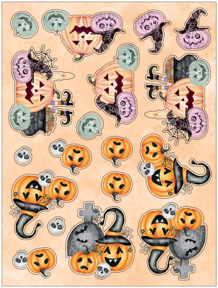 Crafters Companion 9" x 12" 3D Topper Pad - Trick or Treat