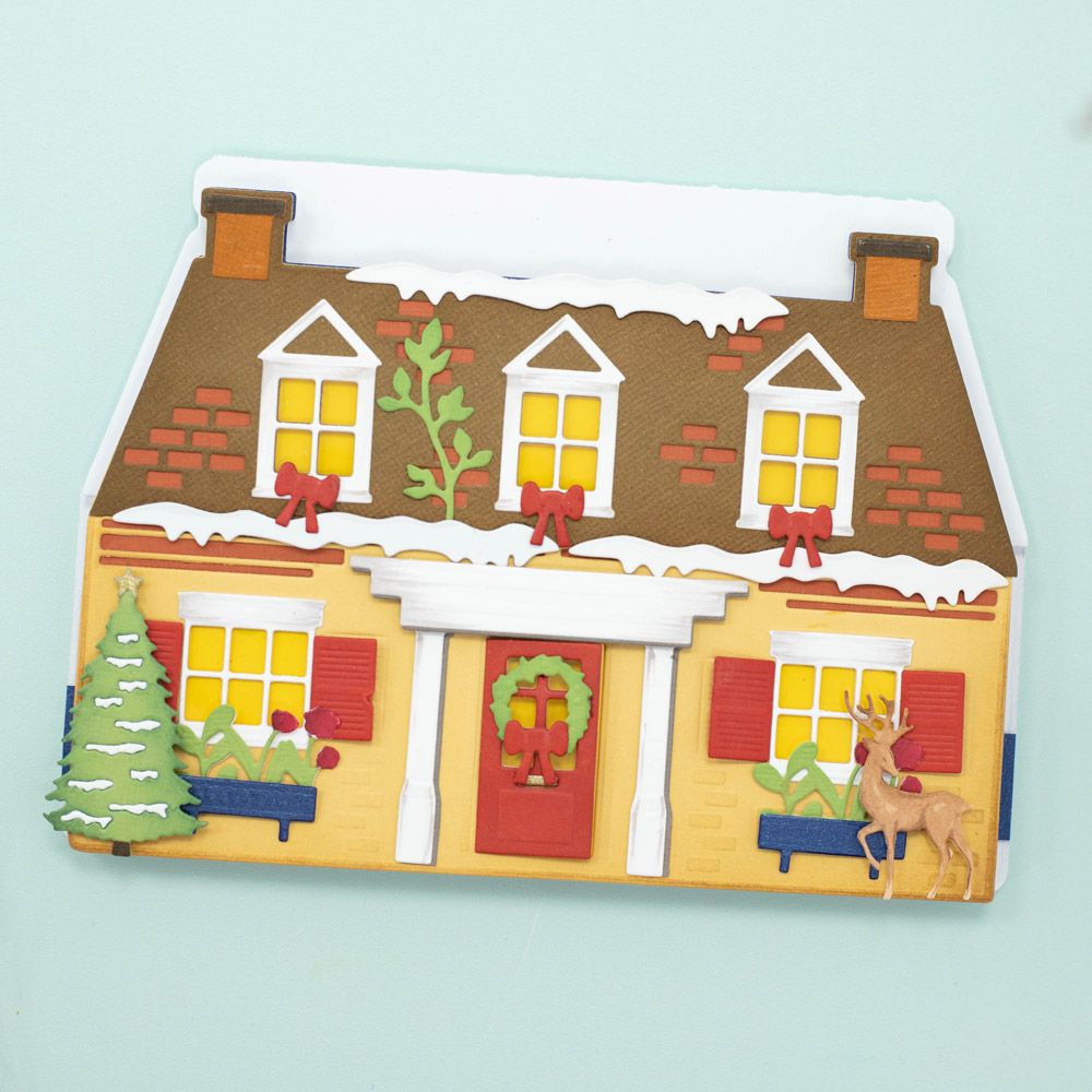 Crafter’s Companion 3 in 1 Create-a-Card Die - Cosy Country Cottage