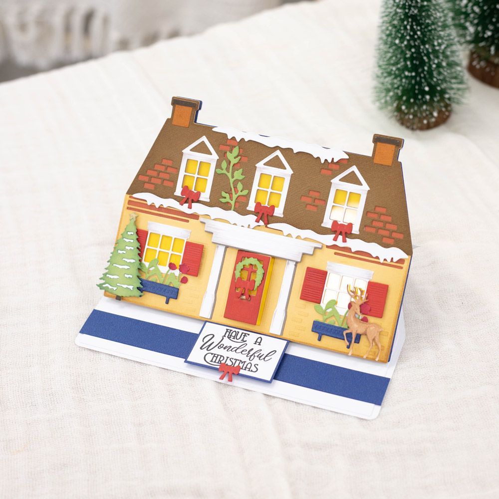 Crafter’s Companion 3 in 1 Create-a-Card Die - Cosy Country Cottage
